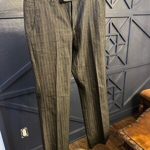 Gray Pinstripe Women's Trousers